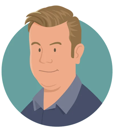 Illustrated portrait of Ryan Rivers
